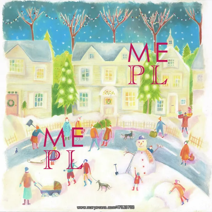 : Christmas street scene : Christmas street scene