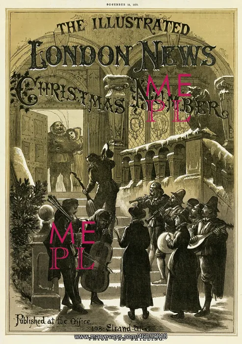 : Christmas supplement front cover for 1875 : Christmas supplement front cover for 1875