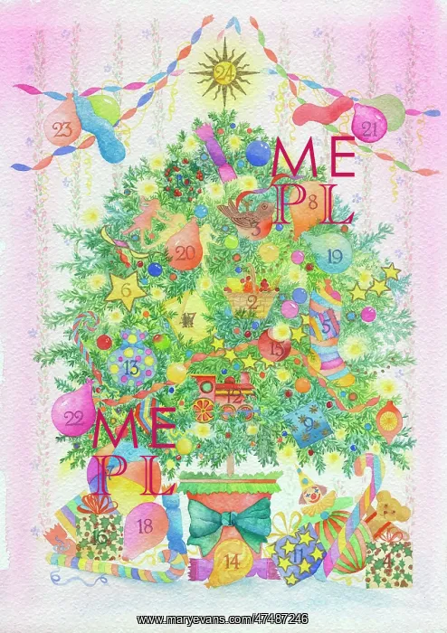 : Christmas Tree Advent Calendar : Christmas Tree Advent Calendar