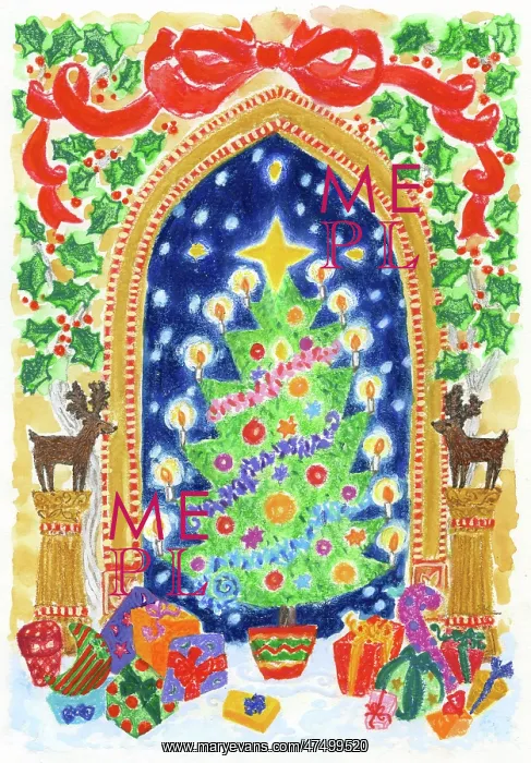 : Christmas Tree in Archway : Christmas Tree in Archway
