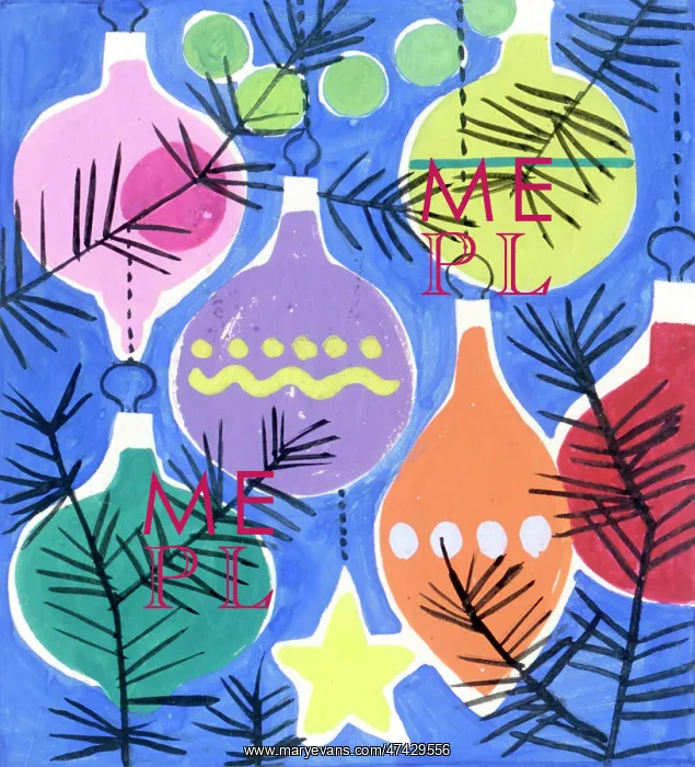  : Christmas Tree Balls and Star with Fir