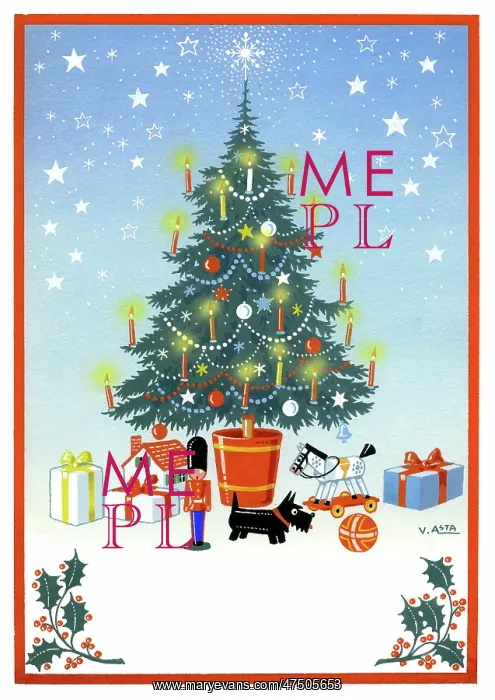  : Christmas Tree with presents below