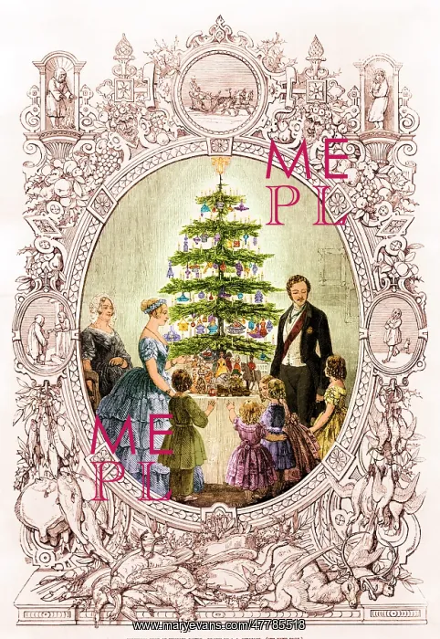 : Christmas Tree at Windsor Castle, 1848 : Christmas Tree at Windsor Castle, 1848