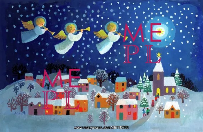  : Christmas Village with Angels