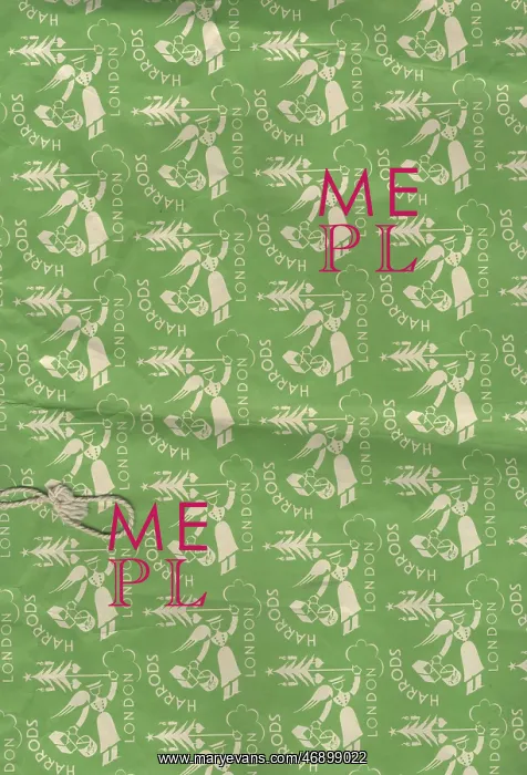 : Christmas wrapping paper from Harrods : Christmas wrapping paper from Harrods