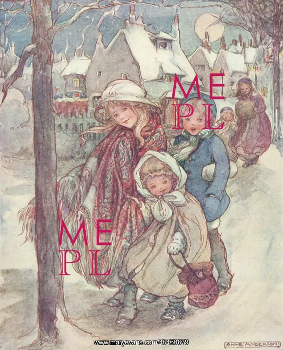 : Christmastime, by Anne Anderson : Christmastime, by Anne Anderson