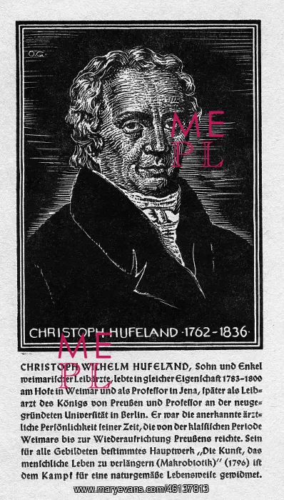 : Christoph Wilhelm Hufeland : Christoph Wilhelm Hufeland