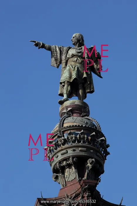 : Christopher Columbus, The Columbus Monument, Barcelona : Christopher Columbus, The Columbus Monument, Barcelona