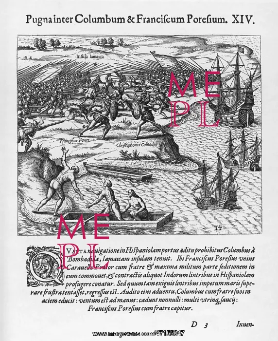 : Christopher Columbus fights Francisco Poresio : Christopher Columbus fights Francisco Poresio