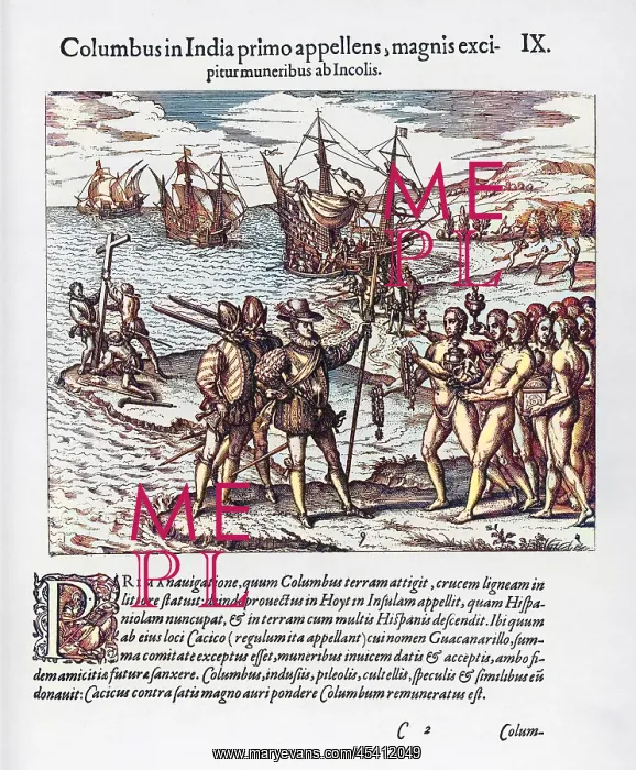 : Christopher Columbus on Guanahani : Christopher Columbus on Guanahani