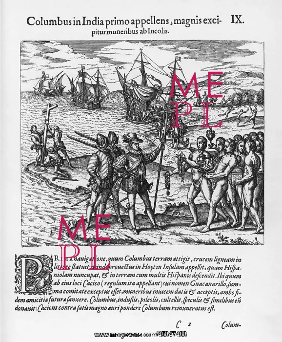 : Christopher Columbus on Guanahani : Christopher Columbus on Guanahani