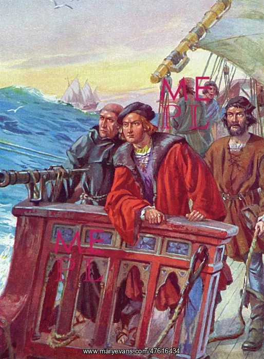 : Christopher Columbus nears the New World : Christopher Columbus nears the New World