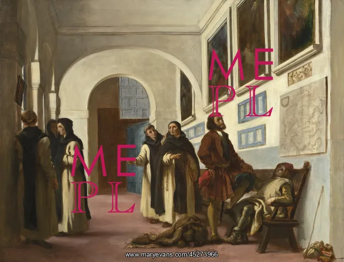 : Christopher Columbus and His Son at La Rabida : Christopher Columbus and His Son at La Rabida