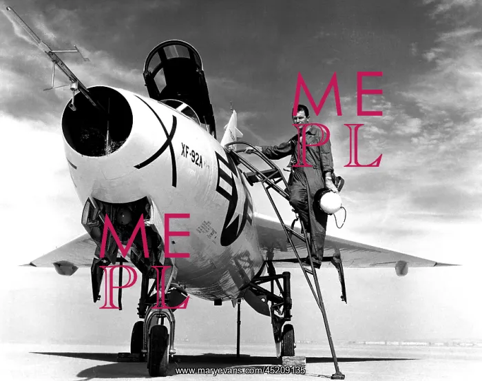 : CHUCK YEAGER, with a Convair XF-29A plane ? : CHUCK YEAGER, with a Convair XF-29A plane ?