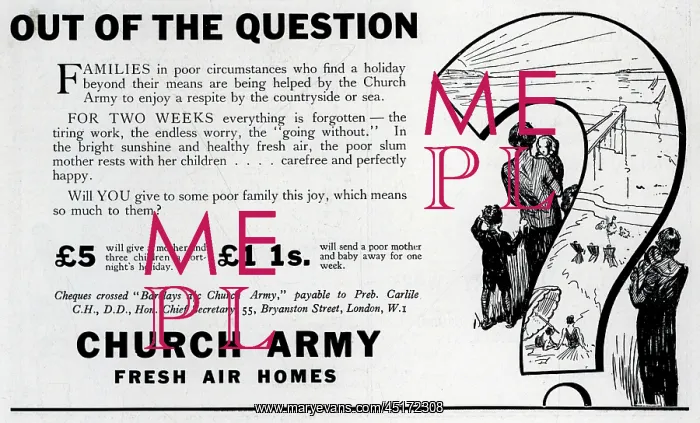 : Church Army Advertisement : Church Army Advertisement