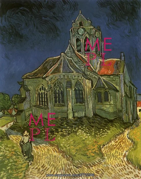 : The Church at Auvers, by Van Gogh : The Church at Auvers, by Van Gogh