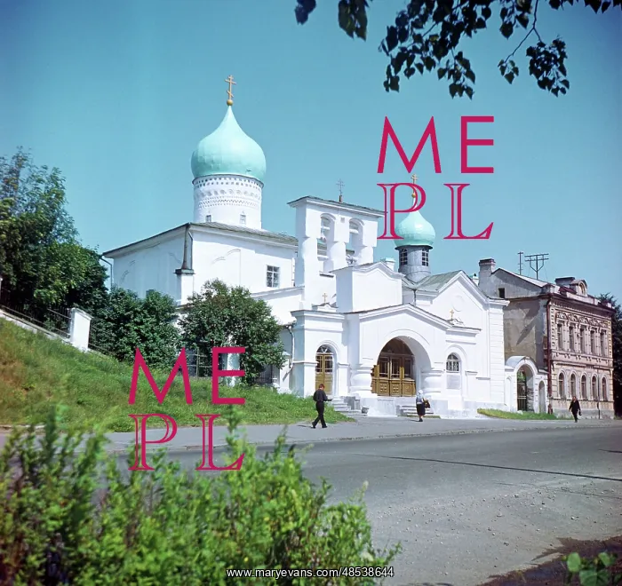 : Church of Barlaam of Khutyn in Pskov, 1970 : Church of Barlaam of Khutyn in Pskov, 1970