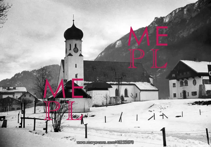 : Church in Bischofswiesen, 1936 : Church in Bischofswiesen, 1936