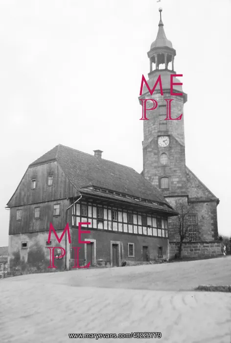 : Church in Gross-Schoenau, 1934 : Church in Gross-Schoenau, 1934