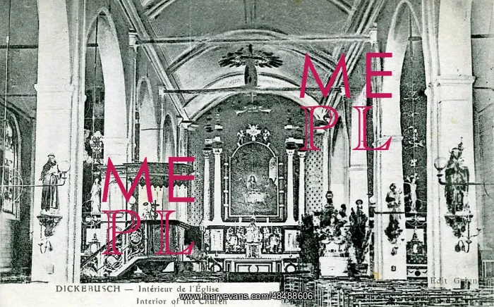 : Church Interior, Dickebusch, West Flanders : Church Interior, Dickebusch, West Flanders