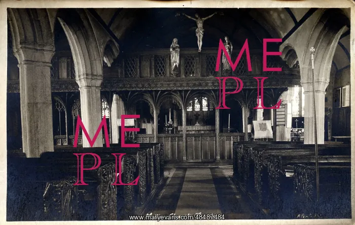 : Church Interior, Mullion, Cornwall : Church Interior, Mullion, Cornwall