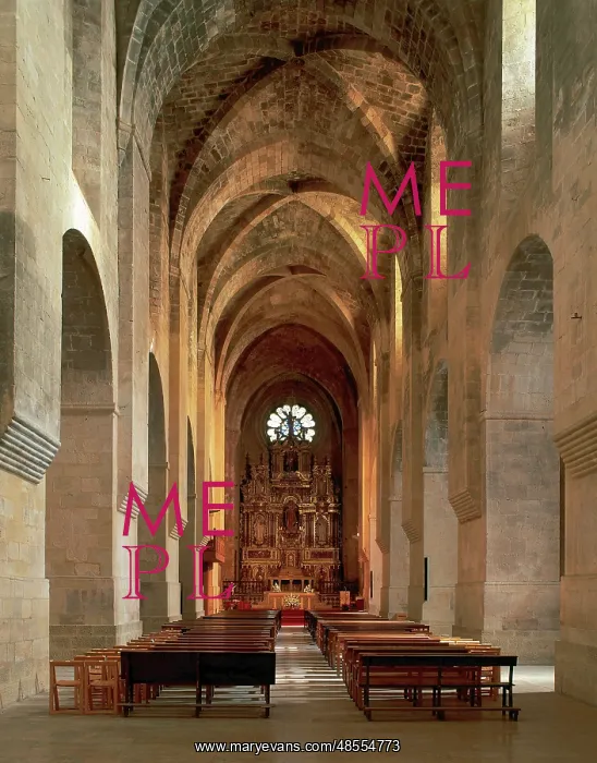 : Church of the Monastery of Santes Creus. Interior : Church of the Monastery of Santes Creus. Interior