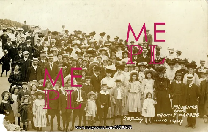 : Church Parade - The Cemetery, Ilfracombe, Devon : Church Parade - The Cemetery, Ilfracombe, Devon