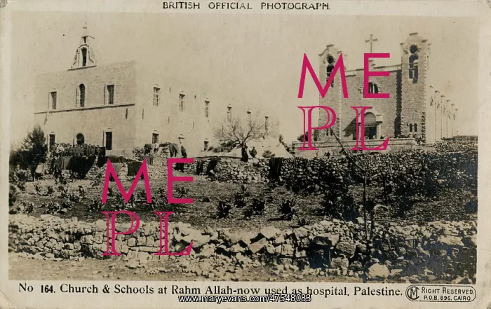 : Church and schools at Ramallah, Palestine : Church and schools at Ramallah, Palestine