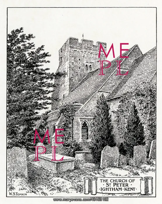 : The Church of St Peter at Ightham, Kent : The Church of St Peter at Ightham, Kent