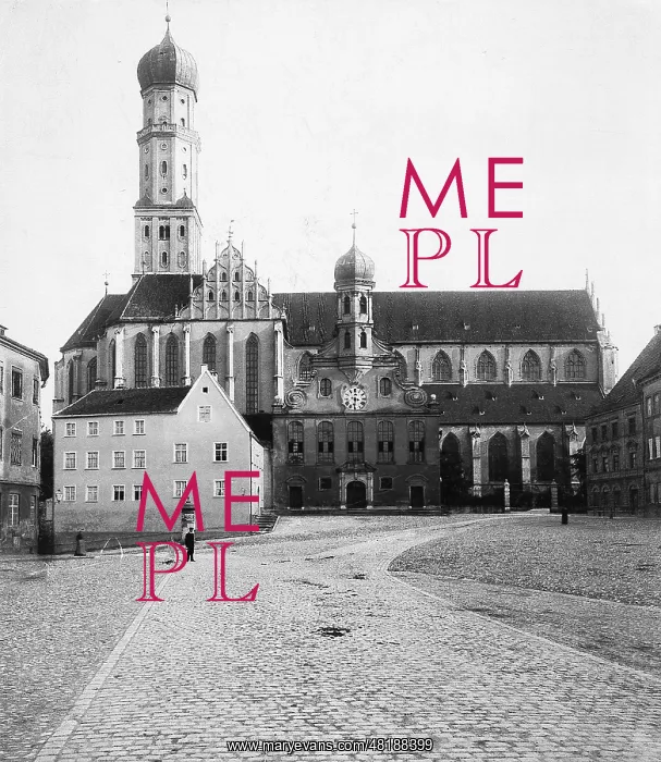 : Church of St. Ulrich in Augsburg, 1904 : Church of St. Ulrich in Augsburg, 1904