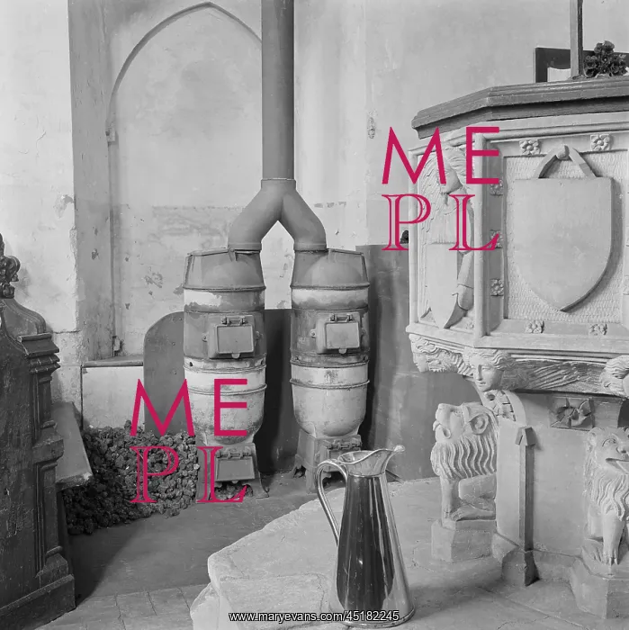 : Church Stove And Font : Church Stove And Font