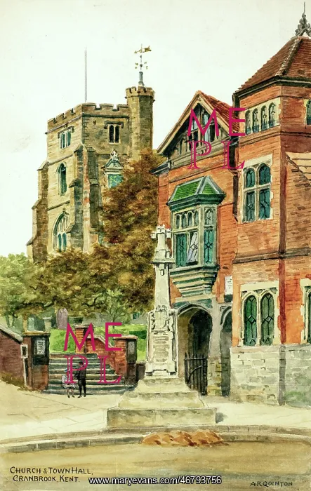 : Church and Town Hall, Cranbrook, Kent : Church and Town Hall, Cranbrook, Kent