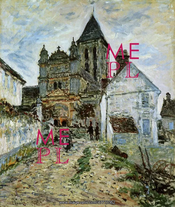  : Church at Vetheuil, by Monet