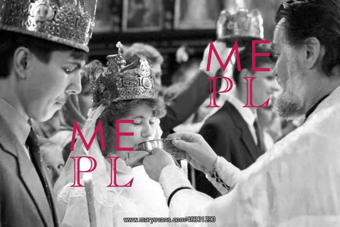 : Church wedding ceremony, 1990 : Church wedding ceremony, 1990