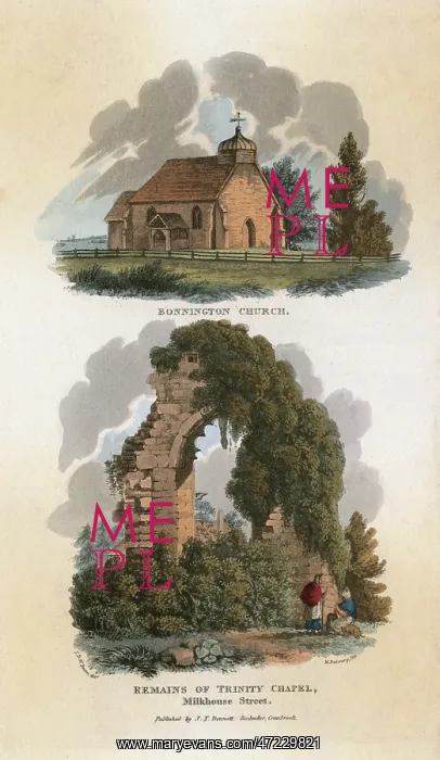  : CHURCHES / BONNINGTON / 1810