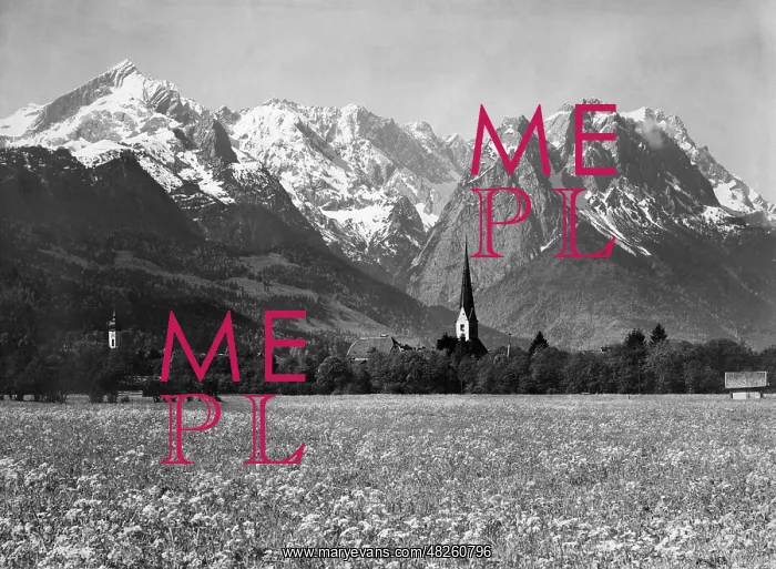 : The two churches of Garmisch, 1928 : The two churches of Garmisch, 1928