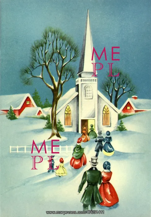  : Churchgoers in Snow