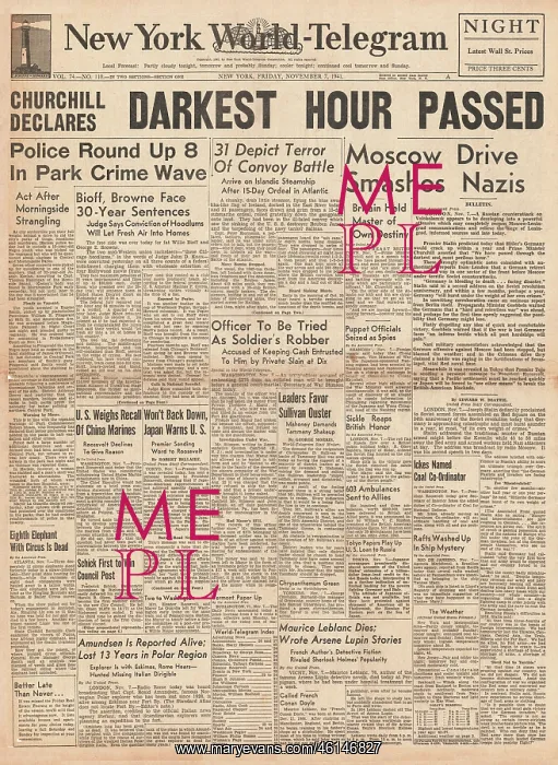 : Churchill declares darkest hour has passed : Churchill declares darkest hour has passed