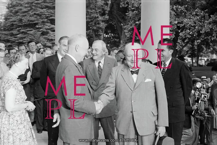 : Churchill and Eisenhower, 1954 : Churchill and Eisenhower, 1954