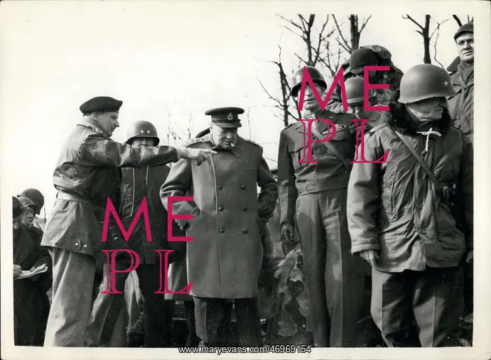 : Churchill and Montgomery, Germany, end of WW2 : Churchill and Montgomery, Germany, end of WW2