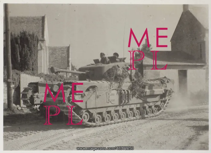 : A Churchill tank : A Churchill tank