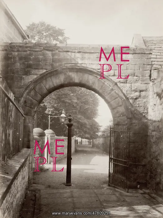: The churchyard gate, Hexham, Northumerland : The churchyard gate, Hexham, Northumerland