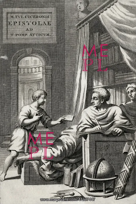 : CICERO BOY AND LETTER : CICERO BOY AND LETTER