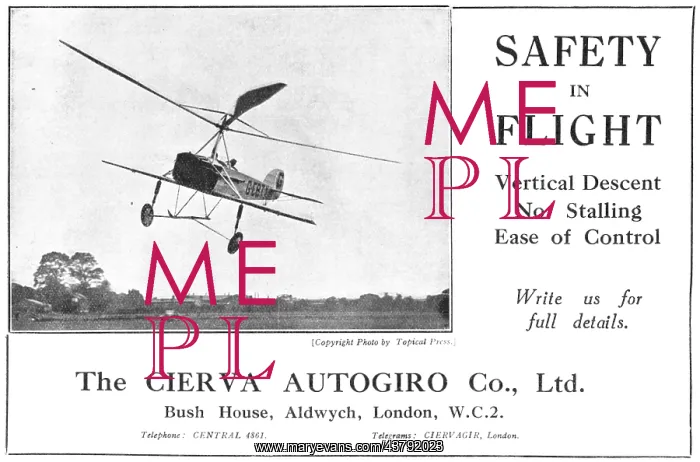  : Cierva Autogiro