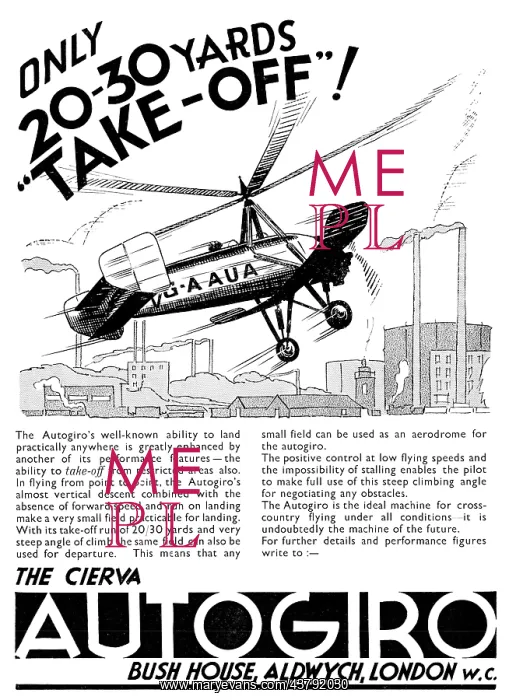  : Cierva Autogiro