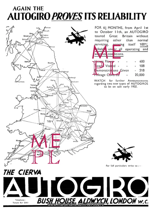 : Cierva Autogiro
