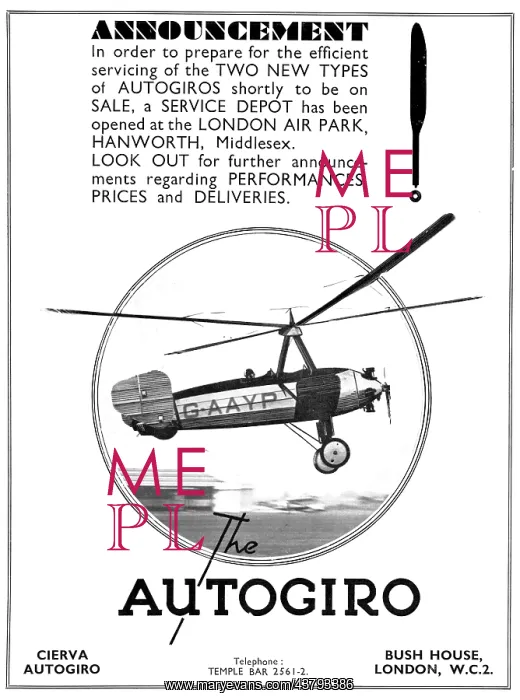  : Cierva Autogiro