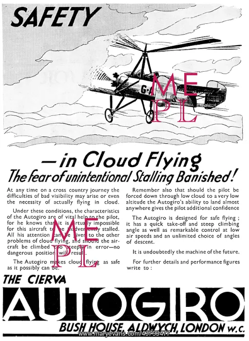  : Cierva Autogiro