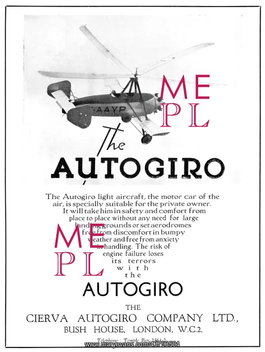  : Cierva Autogiro