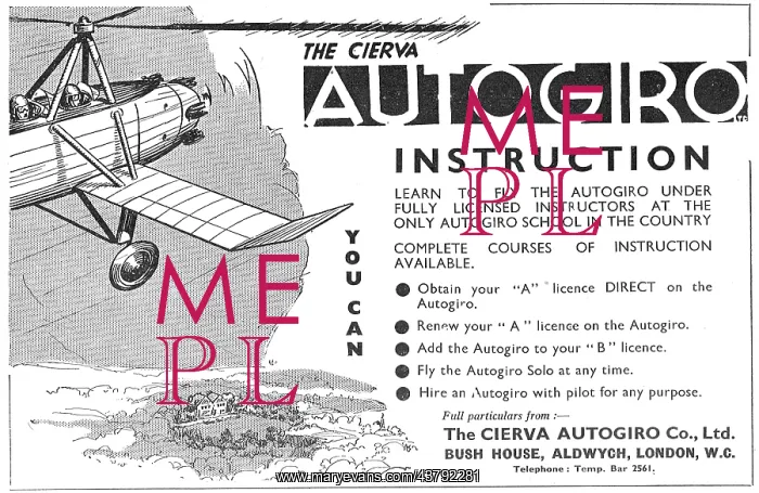 : Cierva Autogiro - Instruction & Hire : Cierva Autogiro - Instruction & Hire